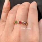 Colorful Floral Adjustable Ring