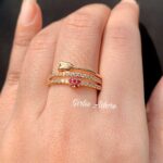 Golden Rose Adjustable Ring