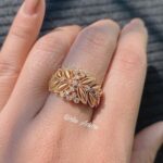 Elegant Leaf-Inspired Gold Ring