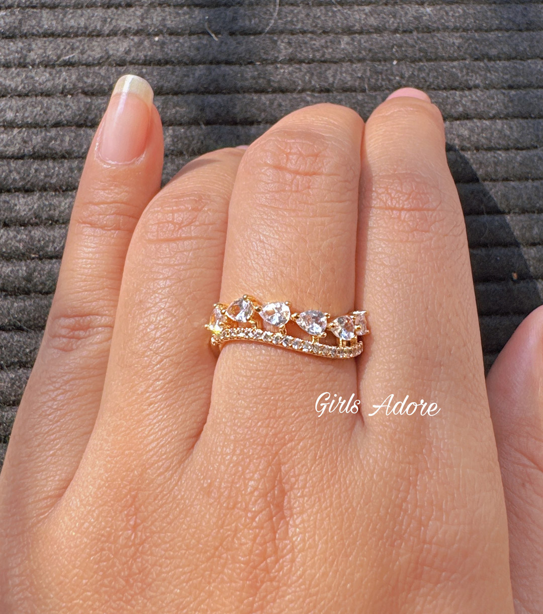 Gar-184 Exclusive Diamond Cut Finger Ring - Image 1