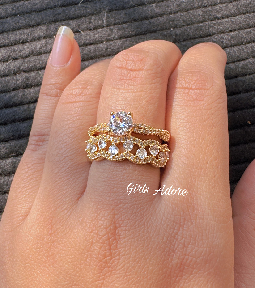 Gar-235 Exclusive Diamond Cut Finger Ring - Image 1