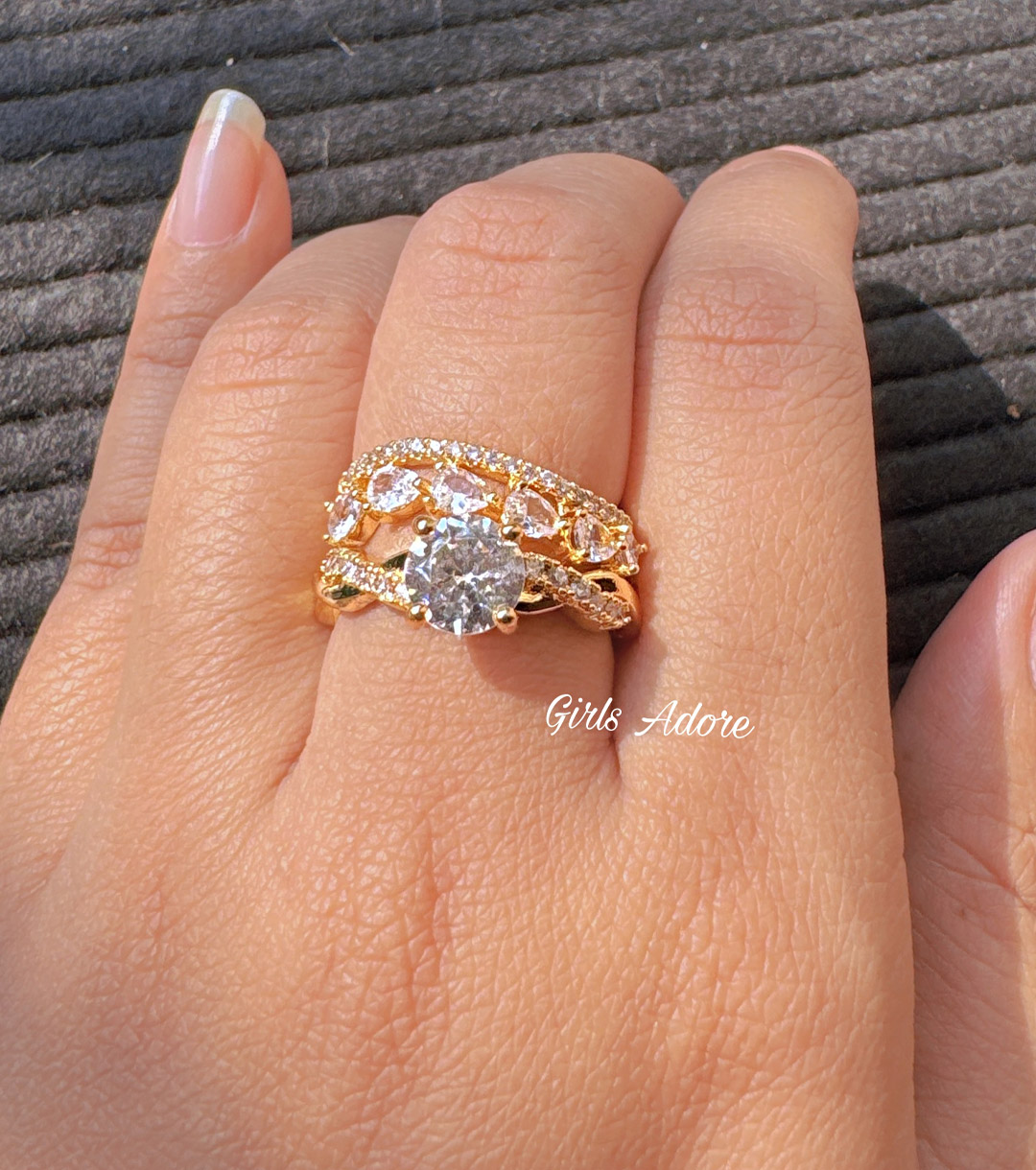 Gar-240 Exclusive Diamond Cut Finger Ring - Image 1