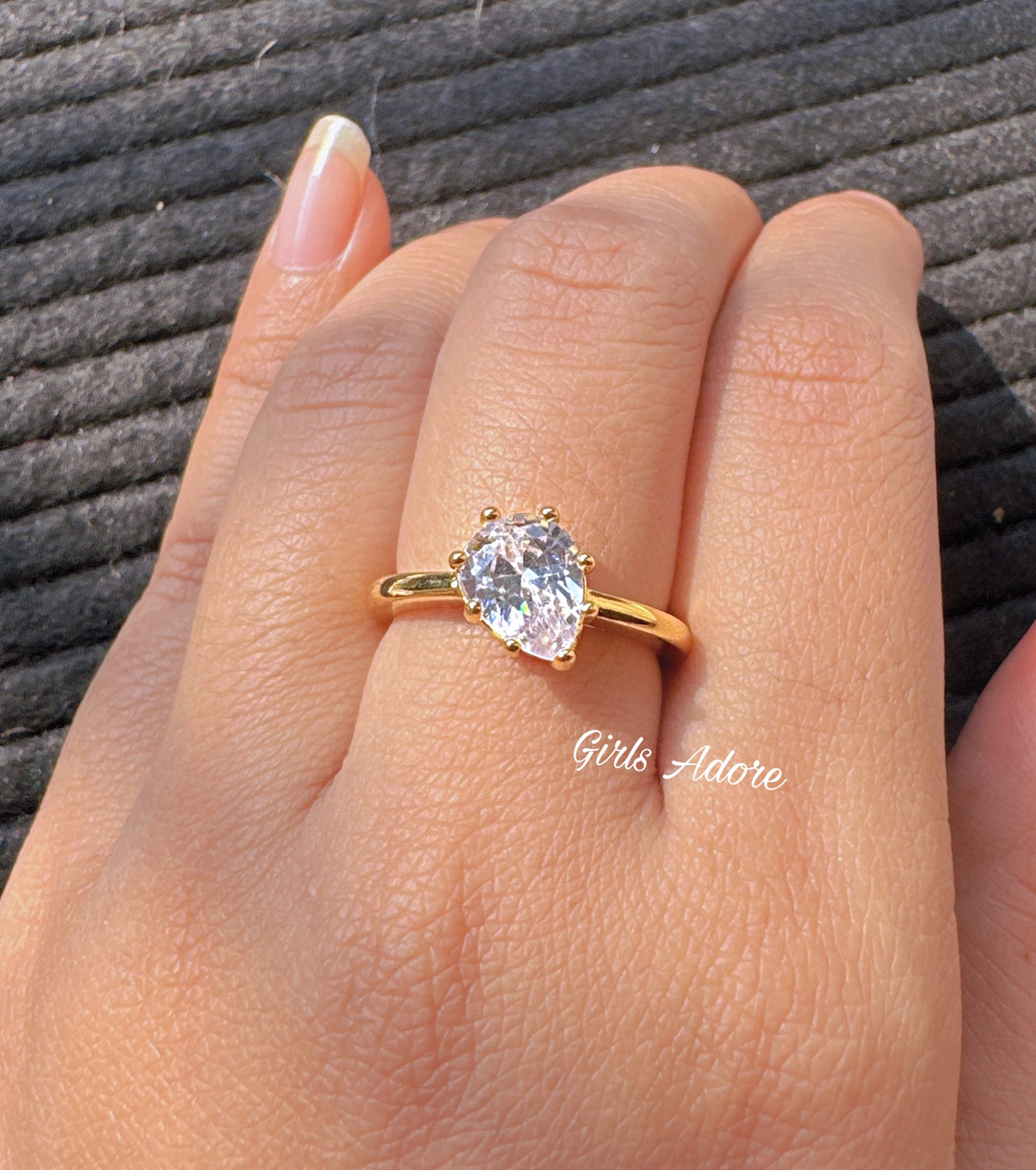 Gar-257 Exclusive Diamond Cut Finger Ring - Image 1