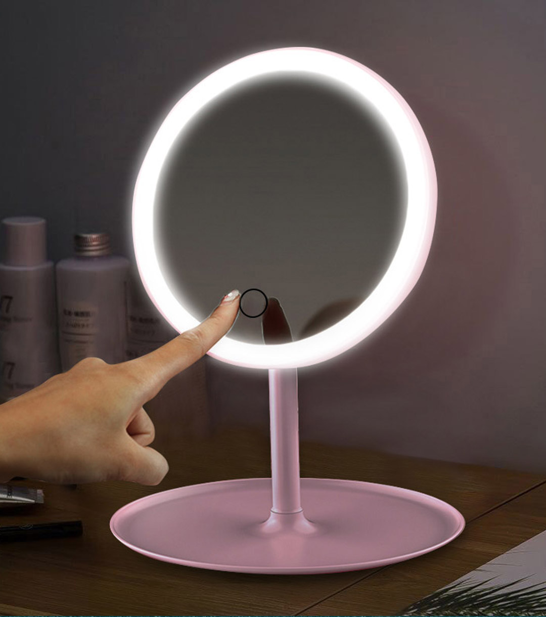 photo-04 LED Smart Touch Makeup Mirror - Image 1