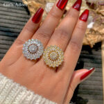 Royal Sunflower Crystal Ring