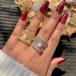 Royal Pearl Stack Adjustable Ring