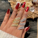 Luxury Leaf Wrap Adjustable Ring