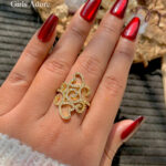 Luxury Heart Swirl Adjustable Ring