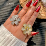 Premium 5-Petal Flower Ring (Gold/Silver)