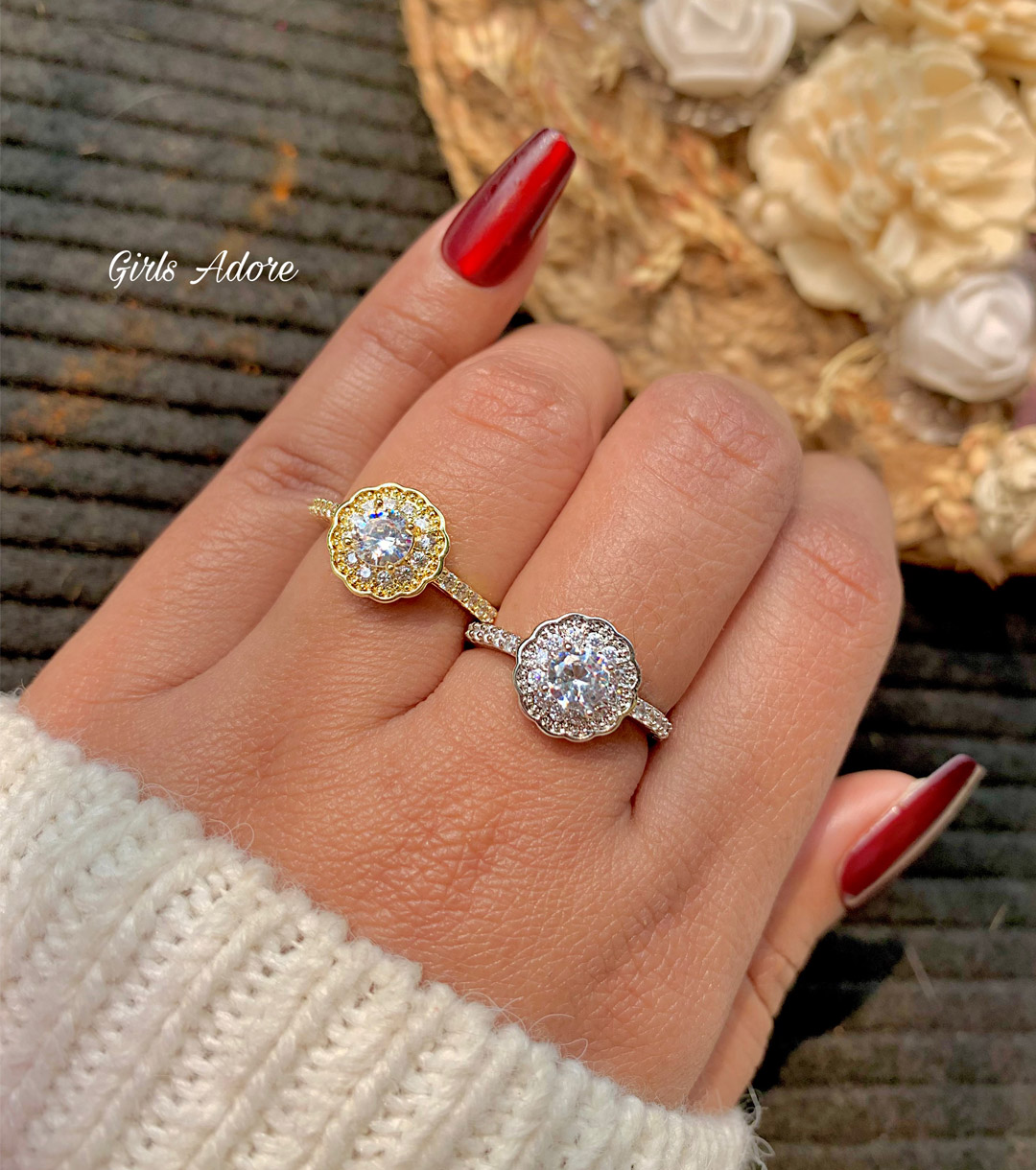 Gar-326 Noor-e-Eid Luxe Halo Ring - Image 1