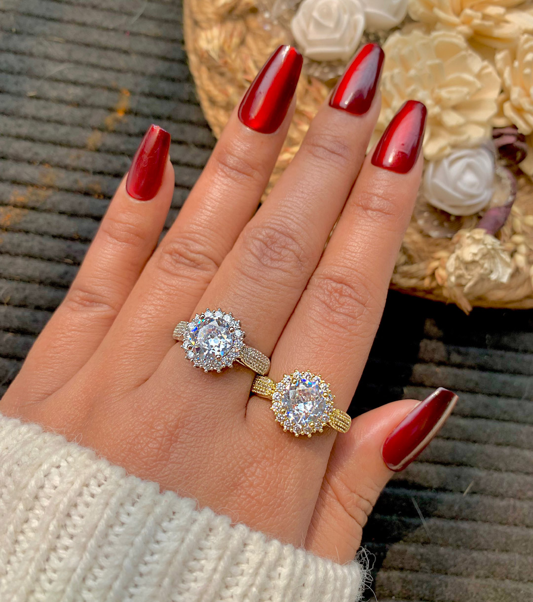 Gar-330 Eid Majestic Crown Halo Ring - Image 1