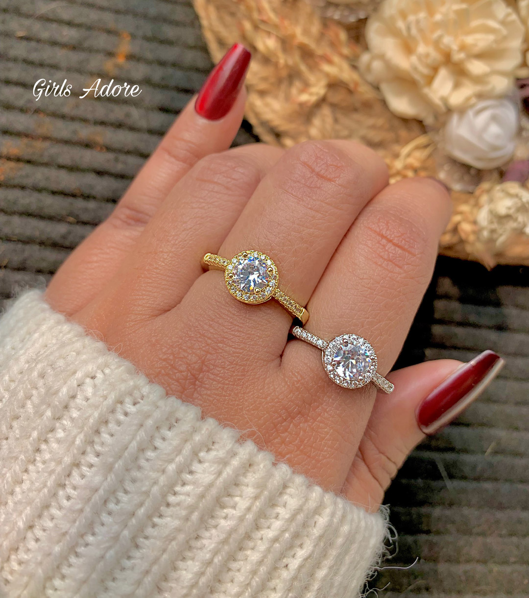 Gar-336 Eid Noor Classic Halo Ring - Image 1
