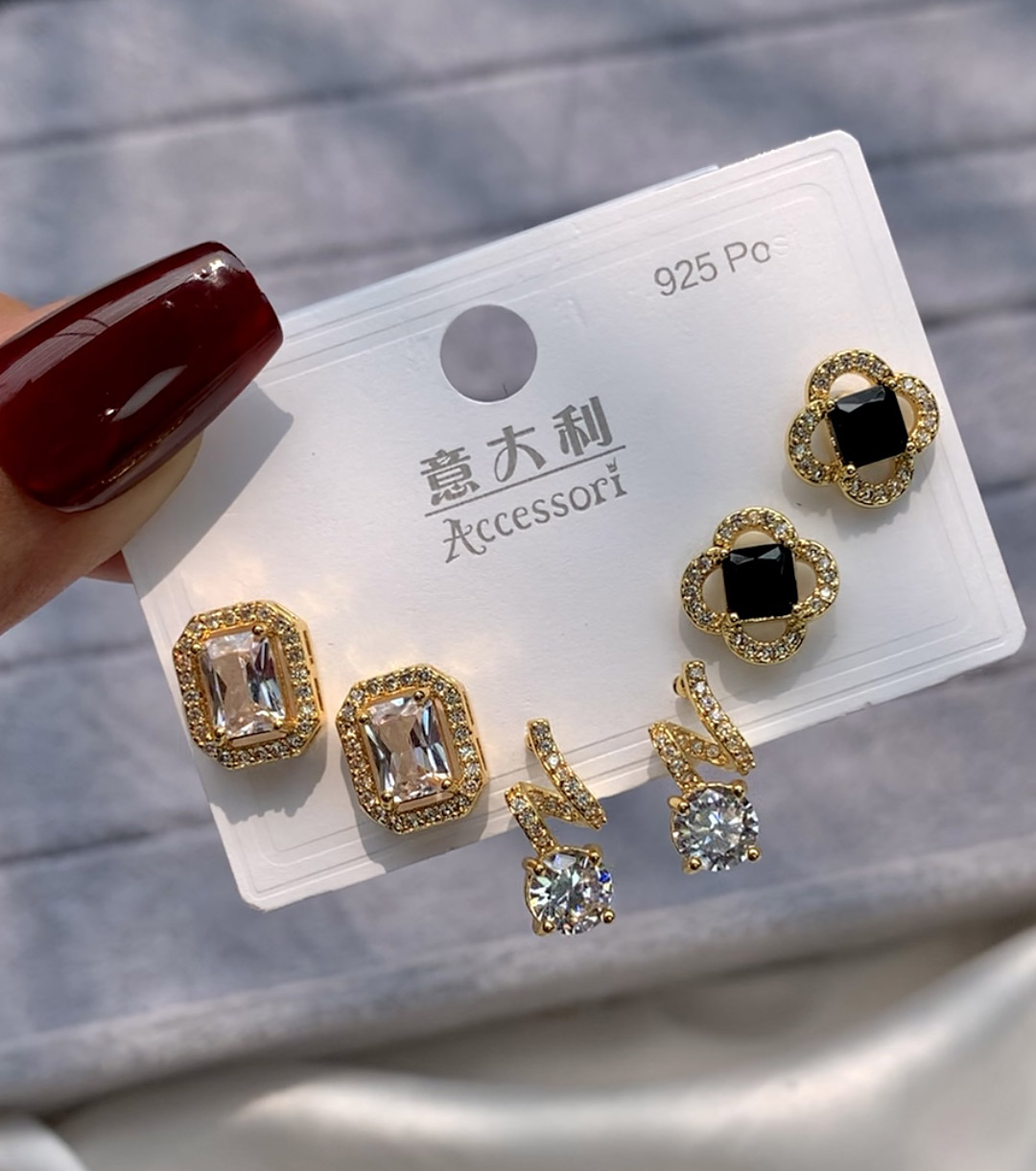 Ear-004 Premium Quality Ad Stone Eearring - Image 1