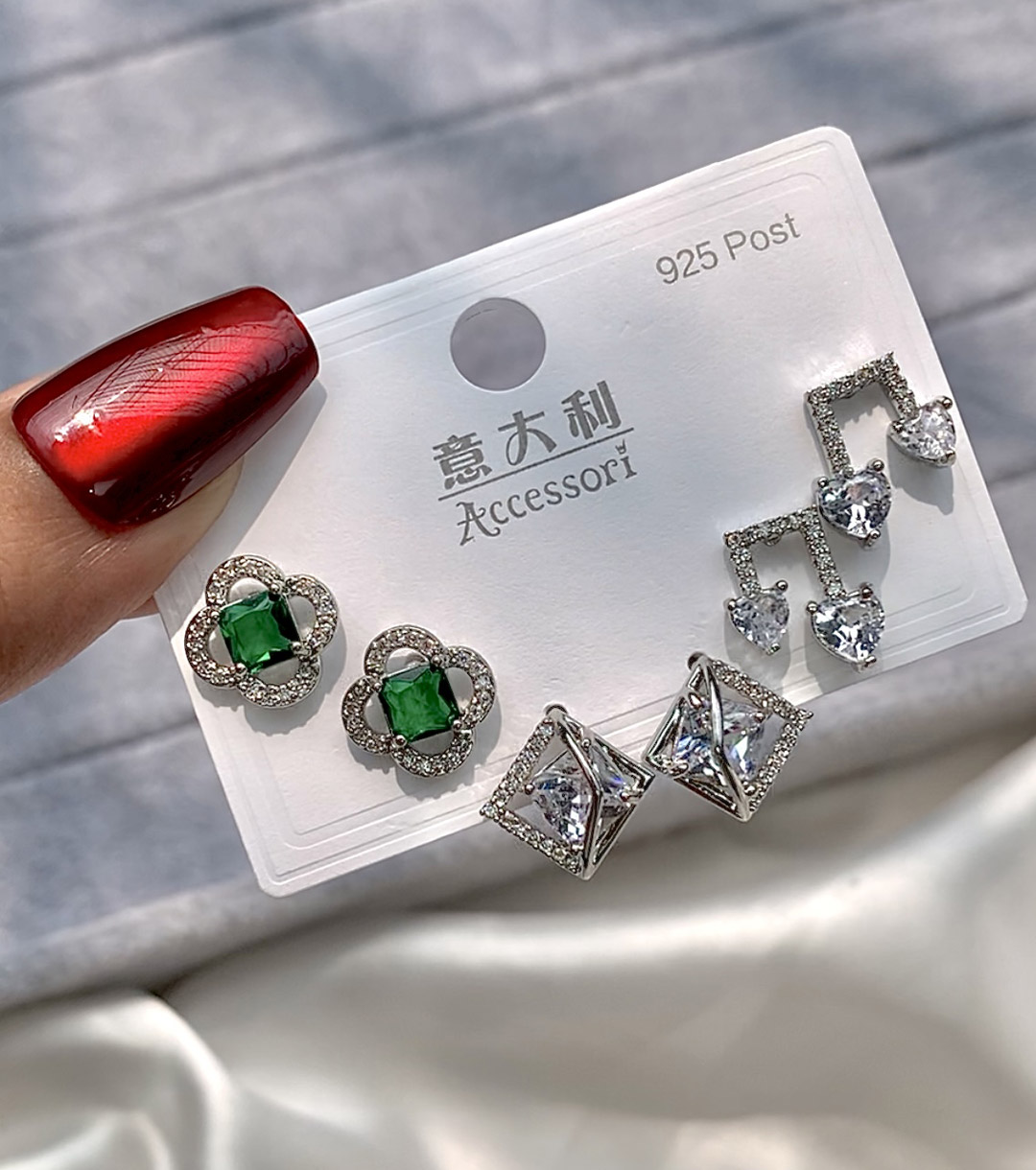 Ear-006 Premium Quality Ad Stone Eearring - Image 1