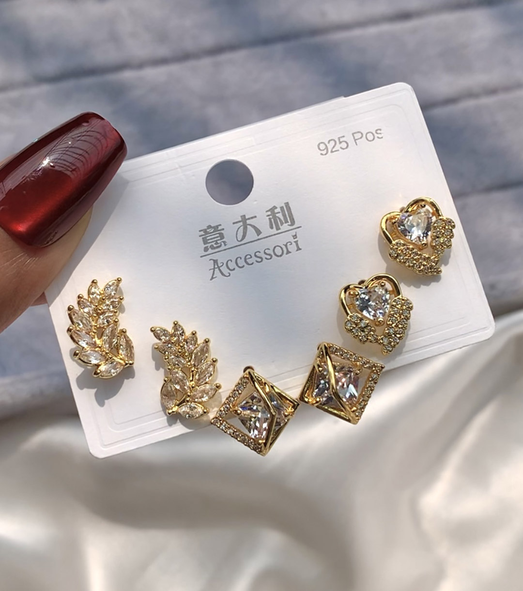 Ear-010 Premium Quality Ad Stone Eearring - Image 1