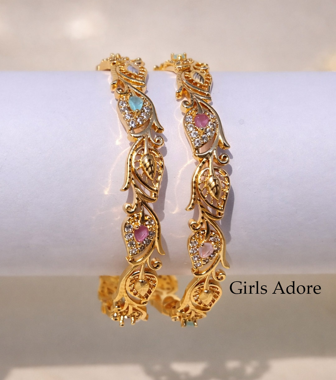 Gab-09 - Copy Royal Taiyeba Multy Gold Plated High Quality Bangle - Image 1