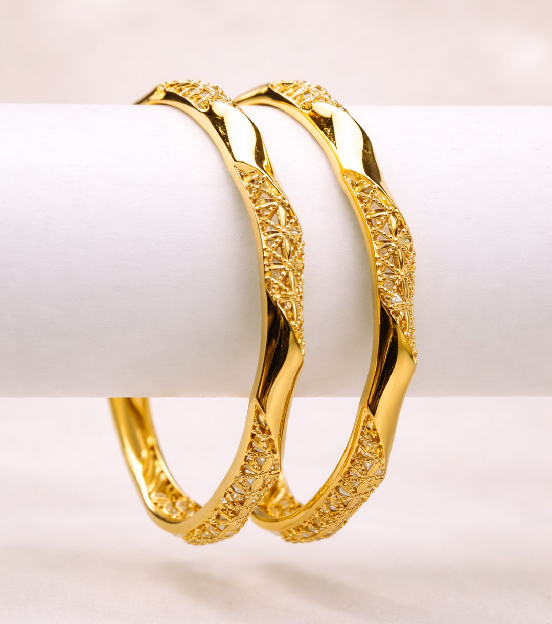 GAP-50 Traditional Taiyeeba Gold Bangles - Image 1