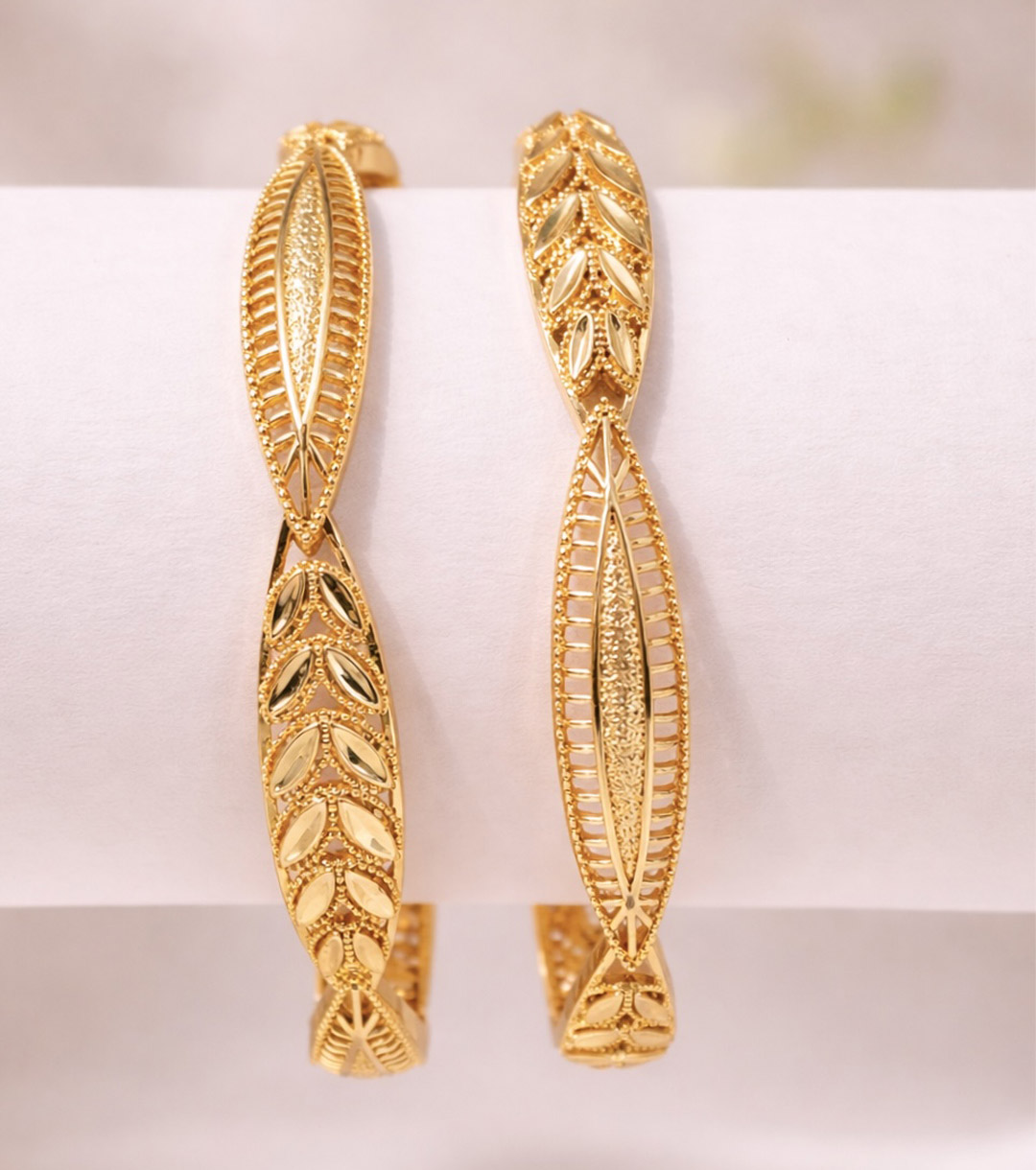 GAP-52 Traditional Taiyeeba Gold Bangles - Image 1
