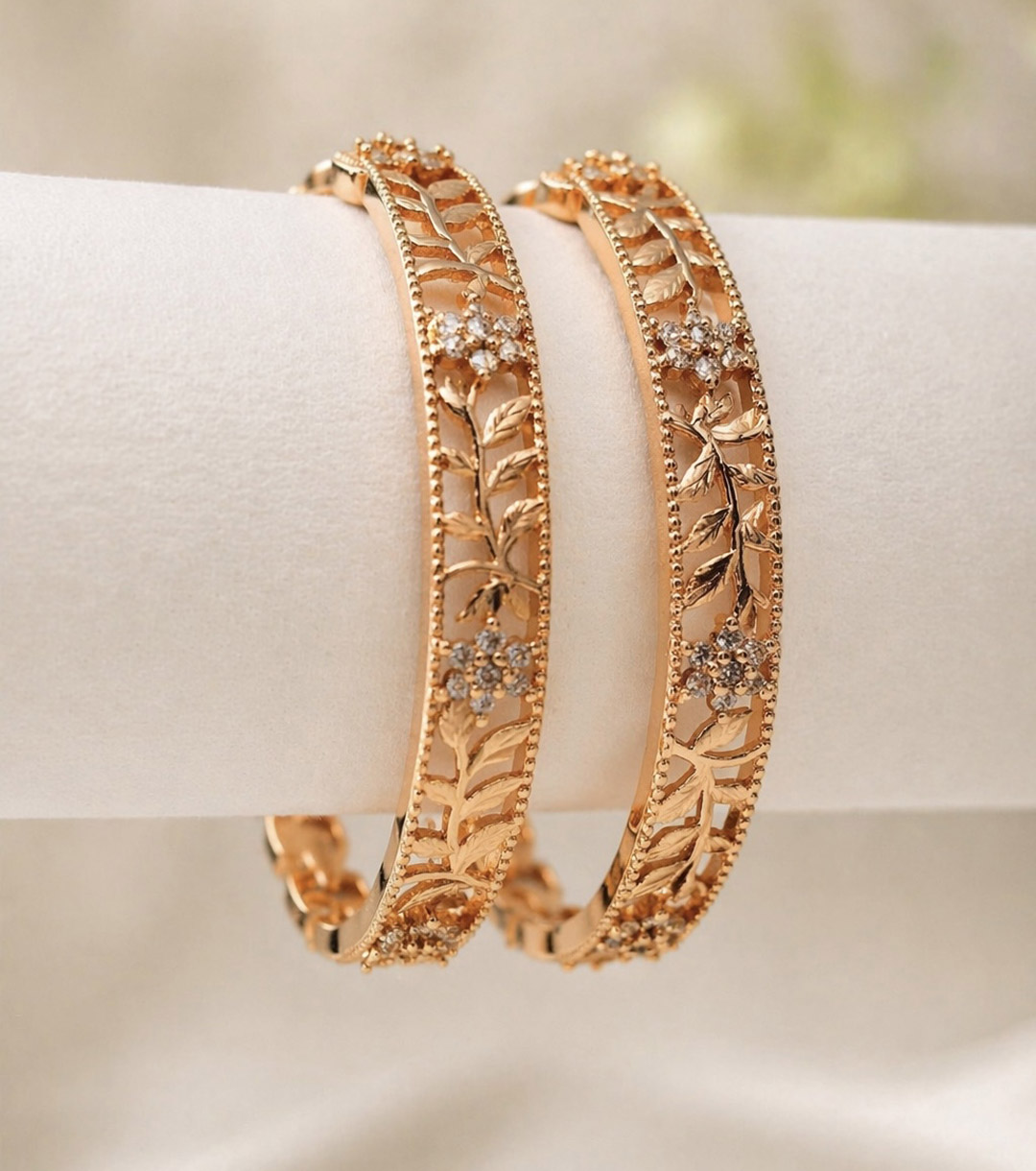 GAP-63 Traditional Taiyeeba Gold Bangles - Image 1