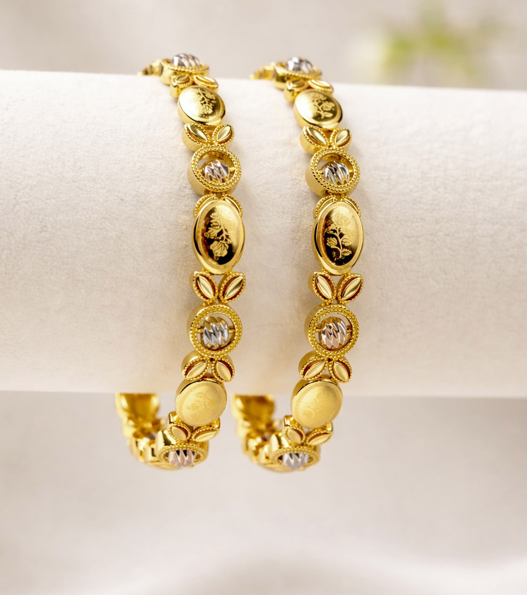 GAP-70 Traditional Taiyeeba Gold Bangles - Image 1