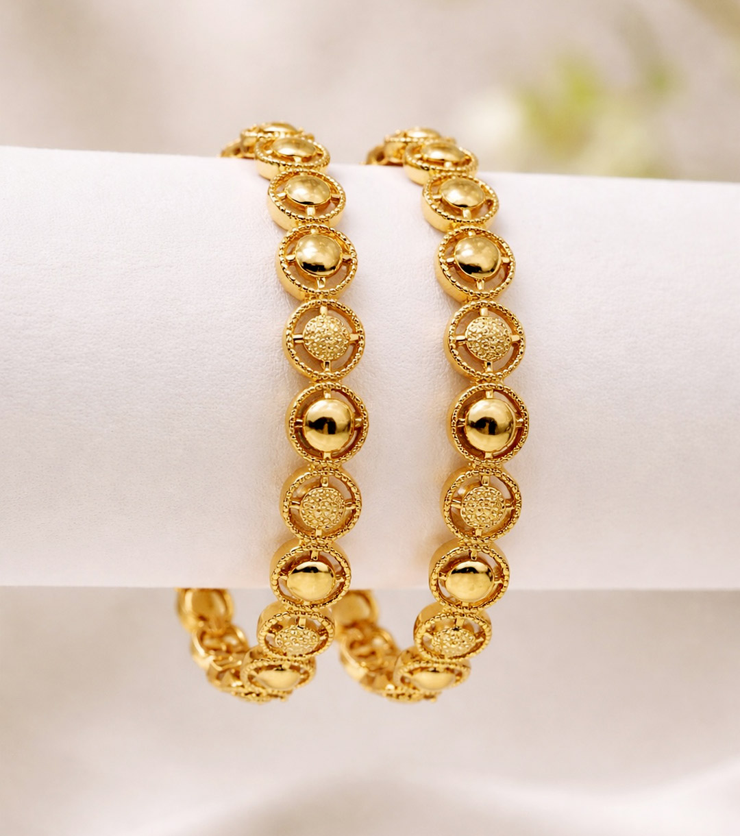 GAP-72 Traditional Taiyeeba Gold Bangles - Image 1