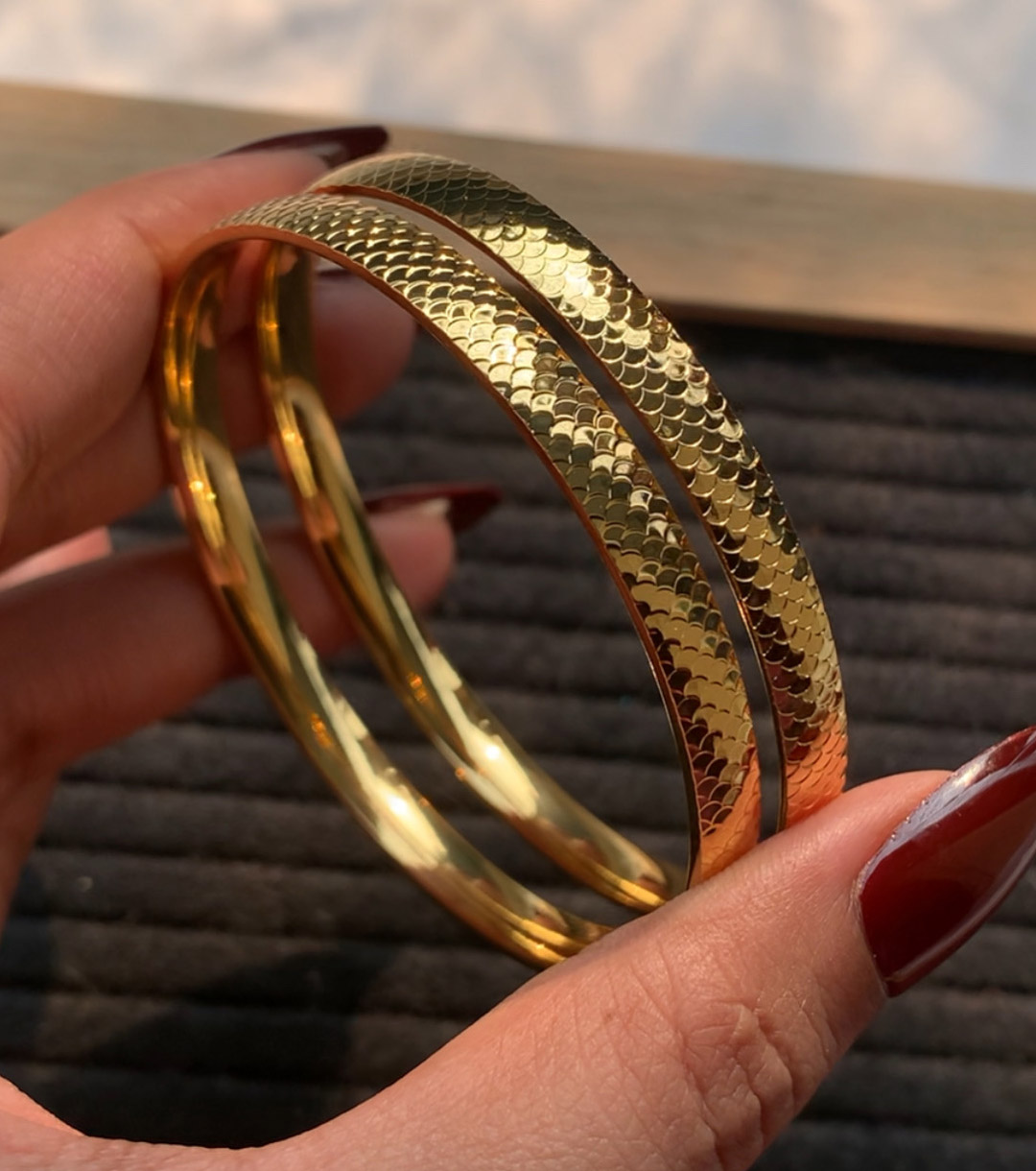GAP-95 Traditional Taiyeeba Gold Bangles - Image 1