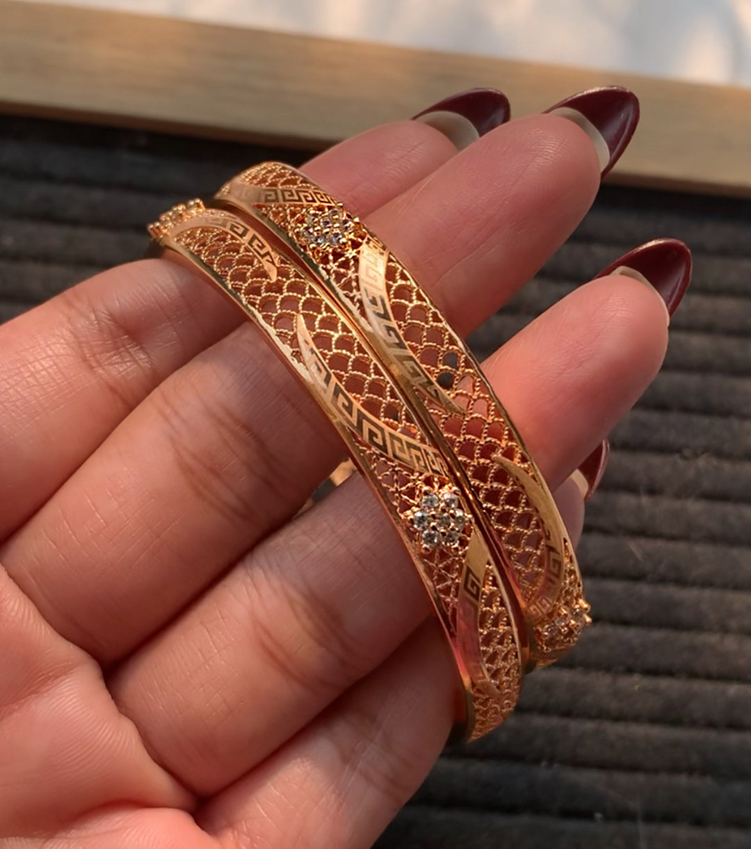 GAP-96 Traditional Taiyeeba Gold Bangles - Image 1