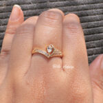 Crystal Vine Adjustable Ring