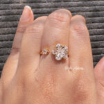 Crystal Vine Adjustable Ring