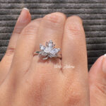 Crystal Vine Adjustable Ring