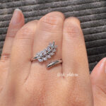 Crystal Vine Adjustable Ring