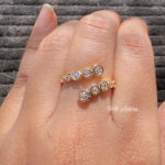 Crystal Vine Adjustable Ring
