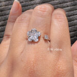 Crystal Vine Adjustable Ring