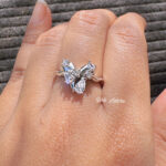 Crystal Vine Adjustable Ring