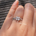 Crystal Vine Adjustable Ring