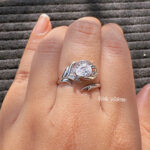 Crystal Vine Adjustable Ring