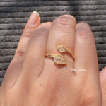 Crystal Vine Adjustable Ring