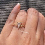 Crystal Vine Adjustable Ring