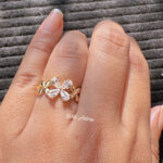 Crystal Vine Adjustable Ring