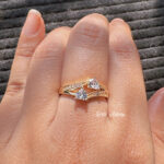 Crystal Vine Adjustable Ring