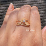 Crystal Vine Adjustable Ring