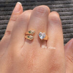 Crystal Vine Adjustable Ring