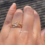 Crystal Vine Adjustable Ring