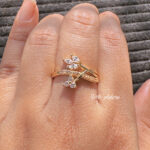 Crystal Vine Adjustable Ring