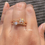 Crystal Vine Adjustable Ring