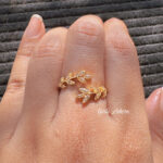 Crystal Vine Adjustable Ring