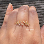 Crystal Vine Adjustable Ring