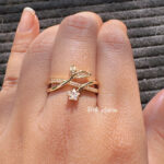 Crystal Vine Adjustable Ring