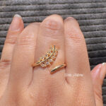 Crystal Vine Adjustable Ring