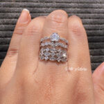 Crystal Vine Adjustable Ring